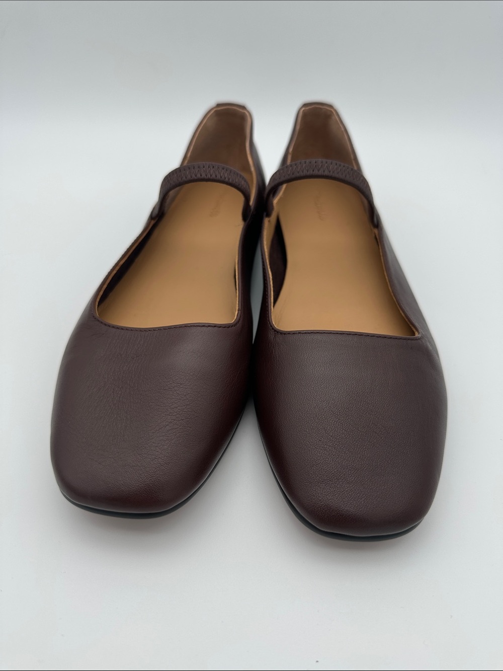 Madewell Greta Ballet Flats in Chocolate Raisin Leather Size 7 Shoes Timeless - Picture 5 of 16